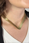 Multi Layer Open Choker Necklace