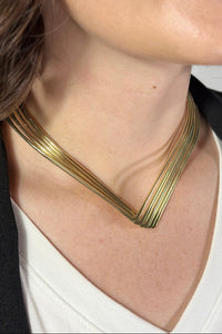 Multi Layer Open Choker Necklace