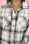 Black, Grey & Brown Plaid Flannel