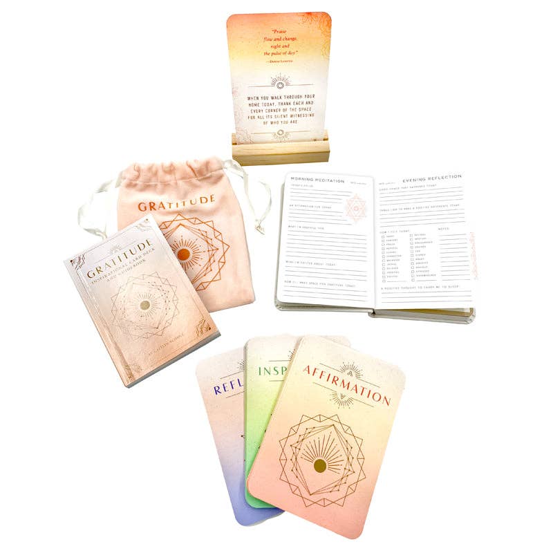 Gratitude: Journal and Inspiration Card Deck Set
