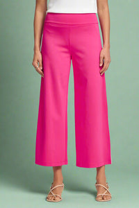 Magic Wide Cropped Pants - Hot Pink