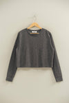 Crew Neck Cozy Sweatshirt - Black