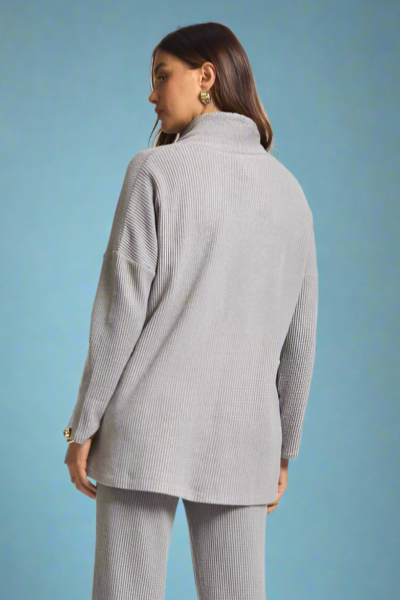 Signature Open Cardigan - Heather Grey