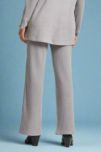 Signature Wide Leg Pant - Heather Grey