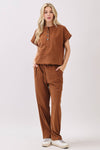 Boxy Corduroy Top - Camel