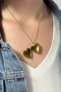 Heart Locket Photo Necklace - Mom