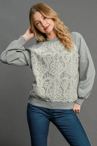Luxeknit Crew Neck Sweatshirt - Heather Grey