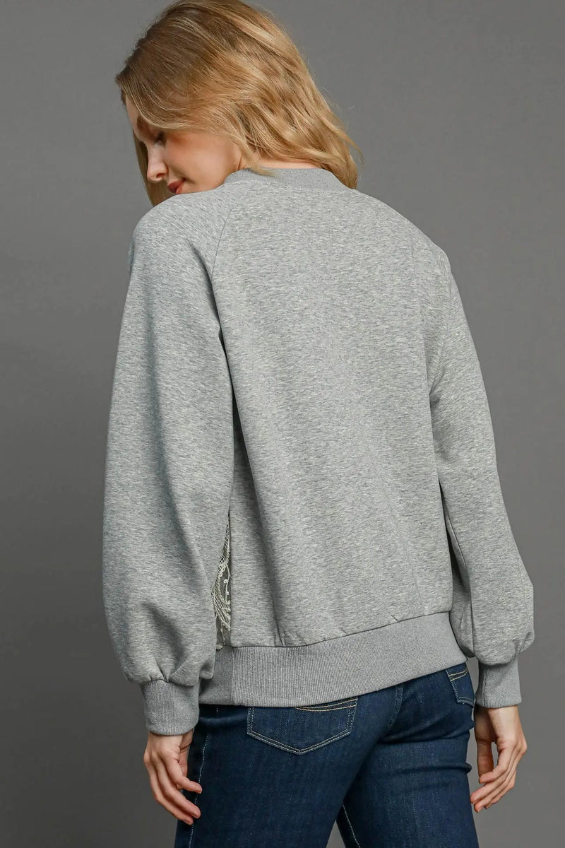 Luxeknit Crew Neck Sweatshirt - Heather Grey