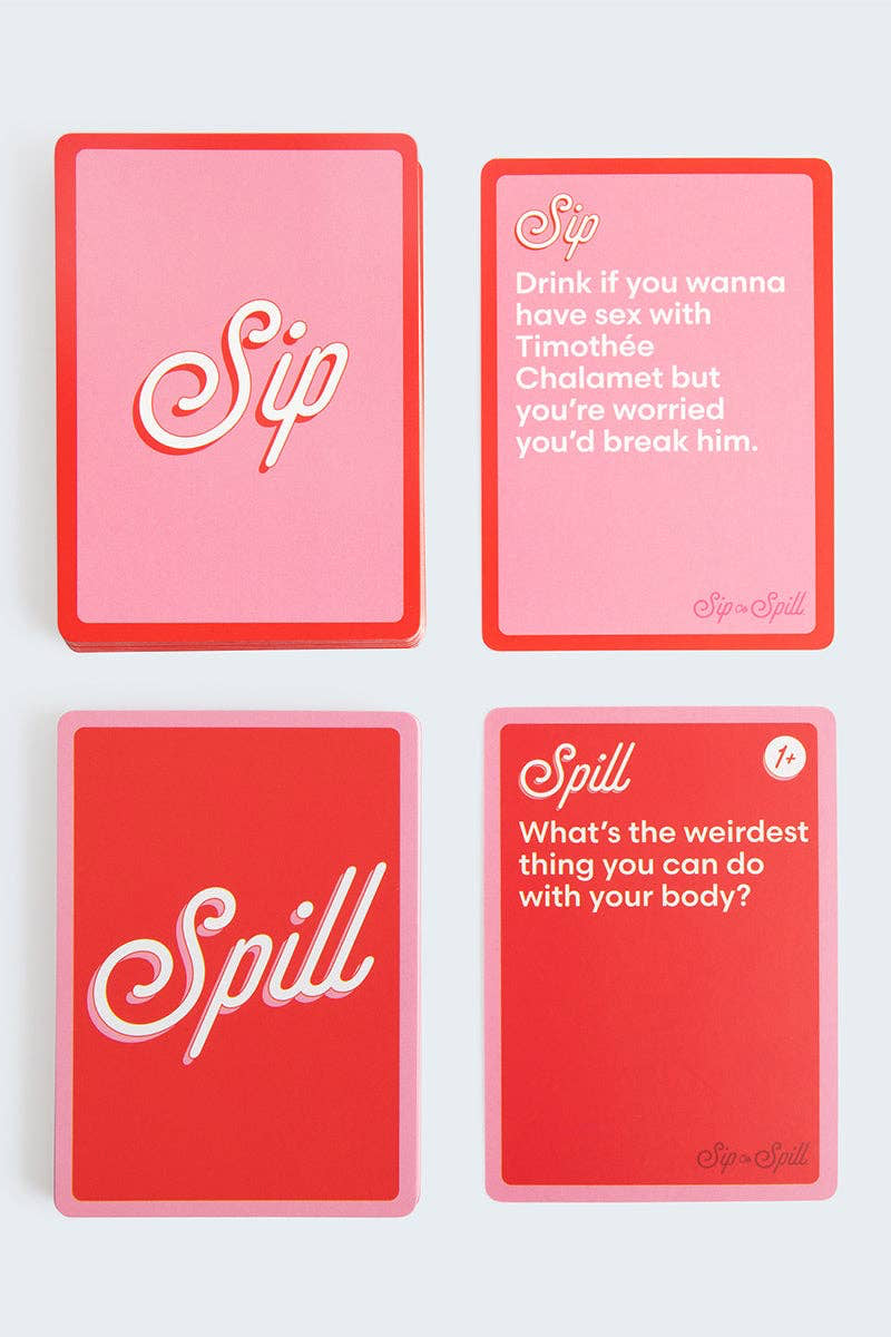 Sip or Spill — The Girl's Night Drinking Game by Relatable — Bachelorette Party Game