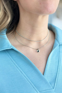 Talisman Layered Necklace Silver