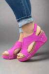 Melissa Slingback Sandal - Fuchsia