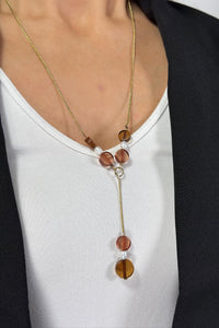 Mod Bead Necklace Gold