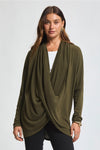 Soft Drape Hacci Wrap - Olive