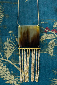 Horn Fringe Necklace