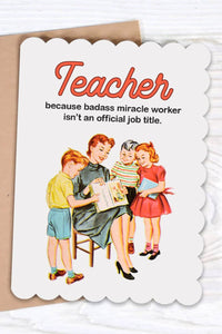 Thank You - Badass Teacher