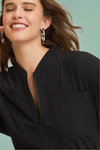 Zip Down Utility Jumpsuit - Black