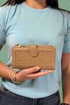 Crissy Woven Wallet - Light Taupe