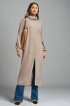 Cityscape Flowy Wrap Duster - Latte