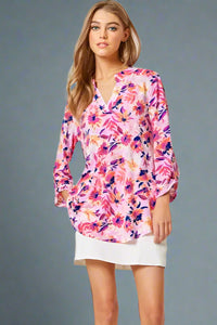 Lizzy Top - Lavender Multi