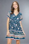 Floral Print Dress With Pockets
