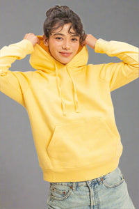 Long Sleeve Pullover Hoodie - Banana