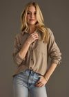 Super Soft Button Up - Taupe