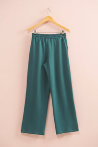 High-Waist Sweatpants - Green