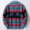 Southwestern Aztec Knit Sweater - Blue
