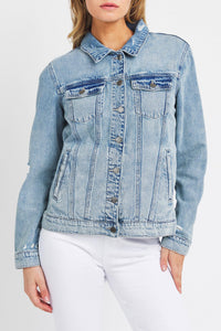 Oversized Denim Jacket - Light Wash