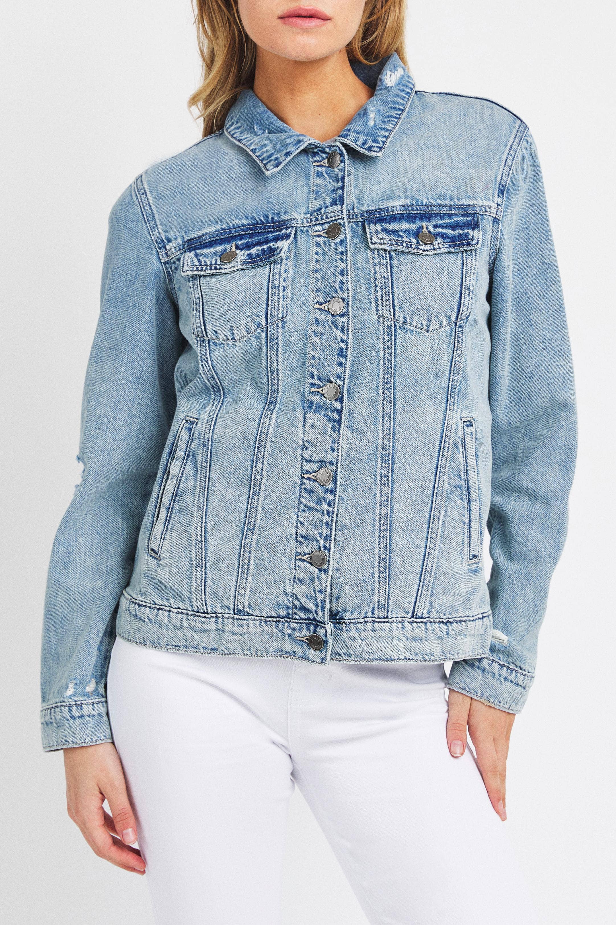 Oversized Denim Jacket - Light Wash