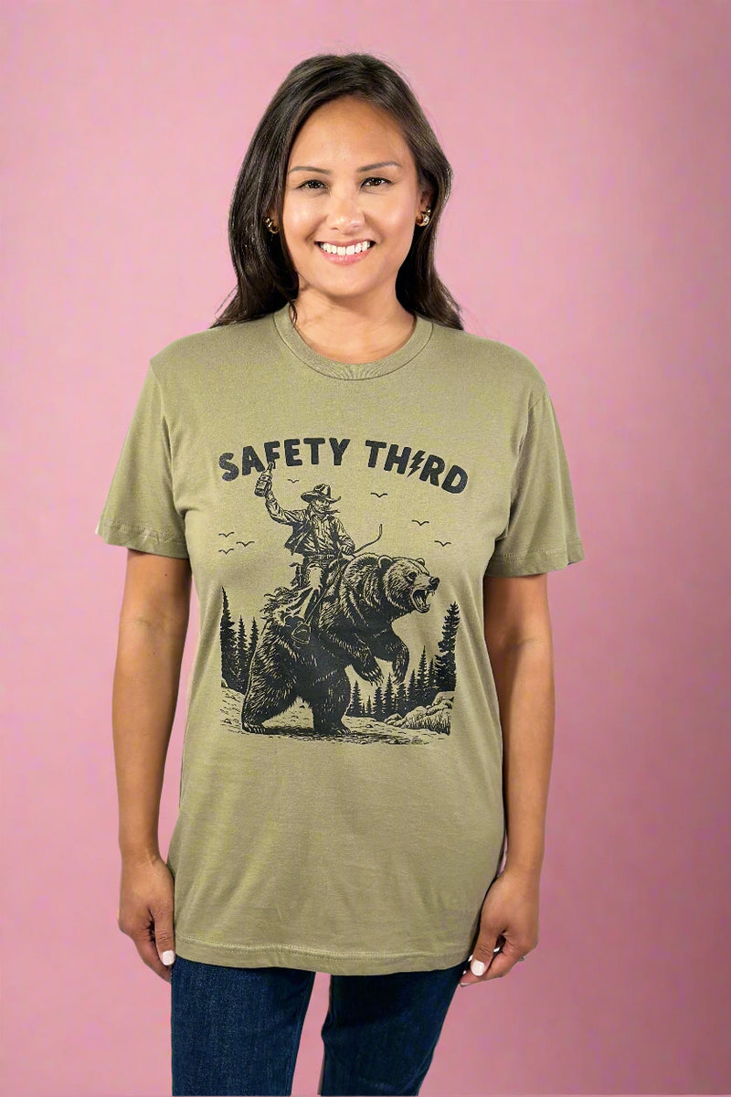 Safety Third Grizzly Tee - Green