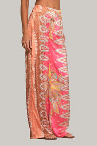 Pants With Elastic Waist - Pink