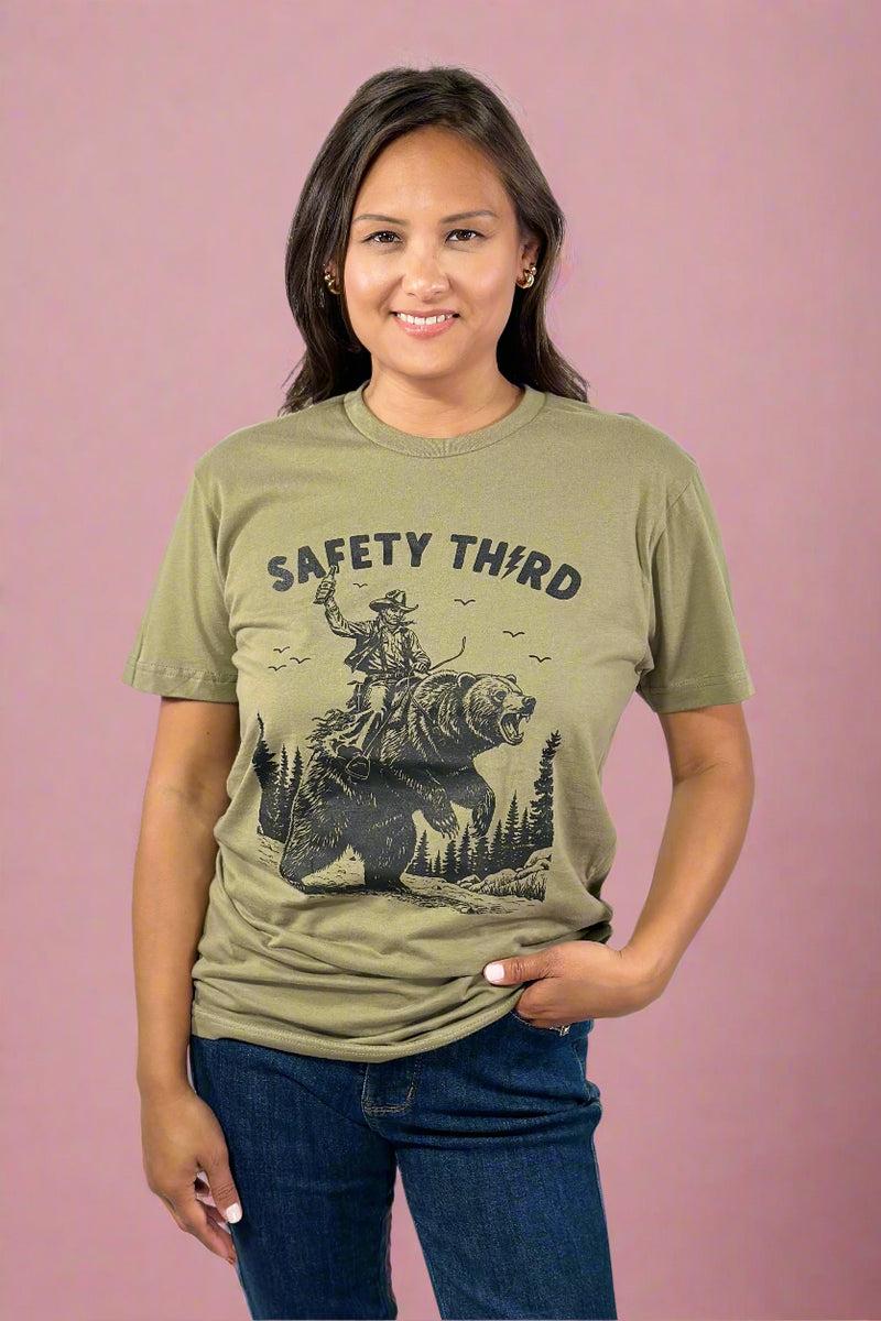 Safety Third Grizzly Tee - Green