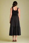 Tiered Sweater Tank Dress - Black