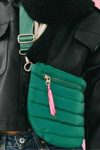 Jolie Puffer Belt Bag - Emerald