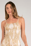 Rio Spaghetti Strap Jumpsuit Taupe