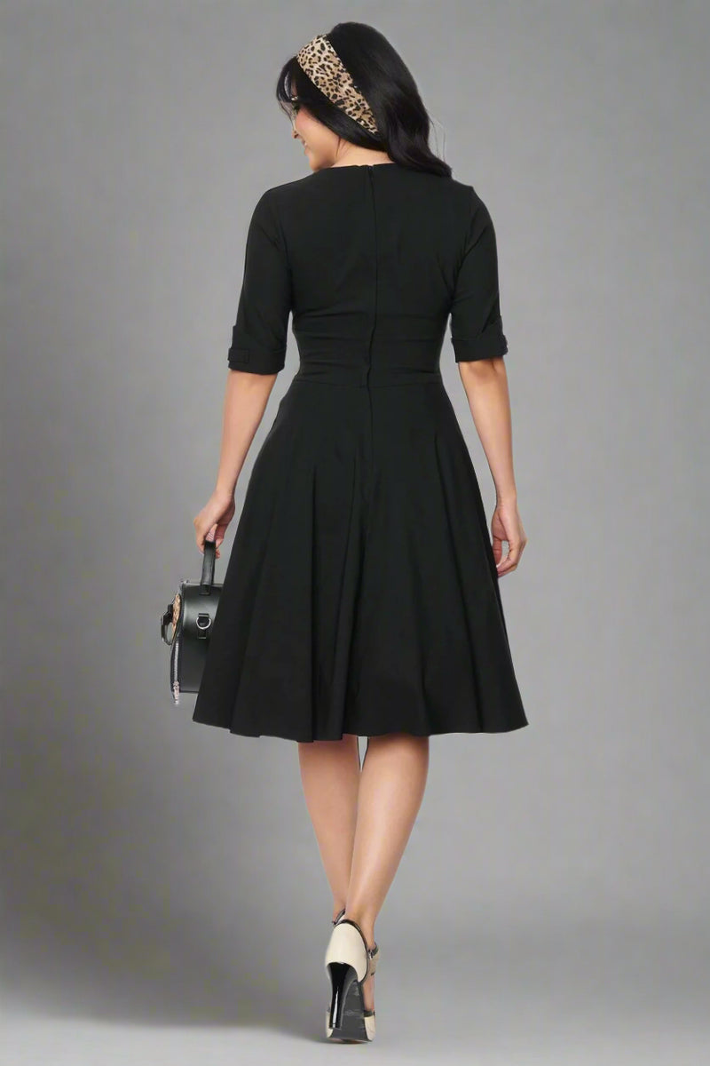 Delores Swing Dress - Black