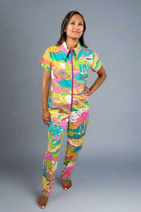 Landscape Jumpsuit - Enchanting Emerald