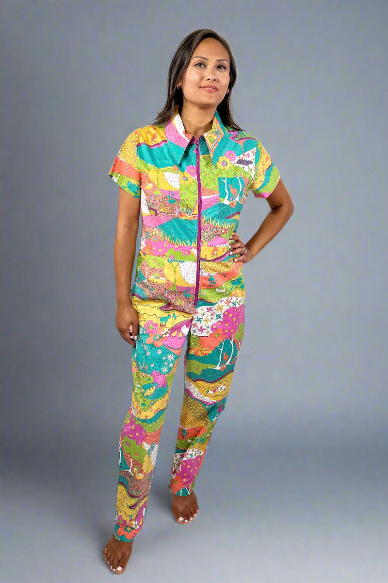 Landscape Jumpsuit - Enchanting Emerald