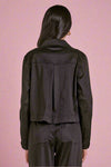 Lightweight Button Front Jacket - Black