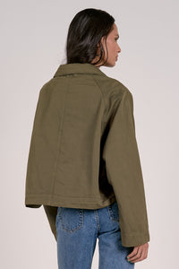 Buttoned Lightweight Utility Jacket