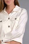 Lightweight Button Front Jacket - White