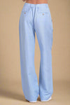 Light blue pants on a white background