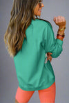 Rainbow Colorblock Sweatshirt - Mint Green