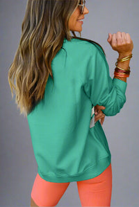 Rainbow Colorblock Sweatshirt - Mint Green