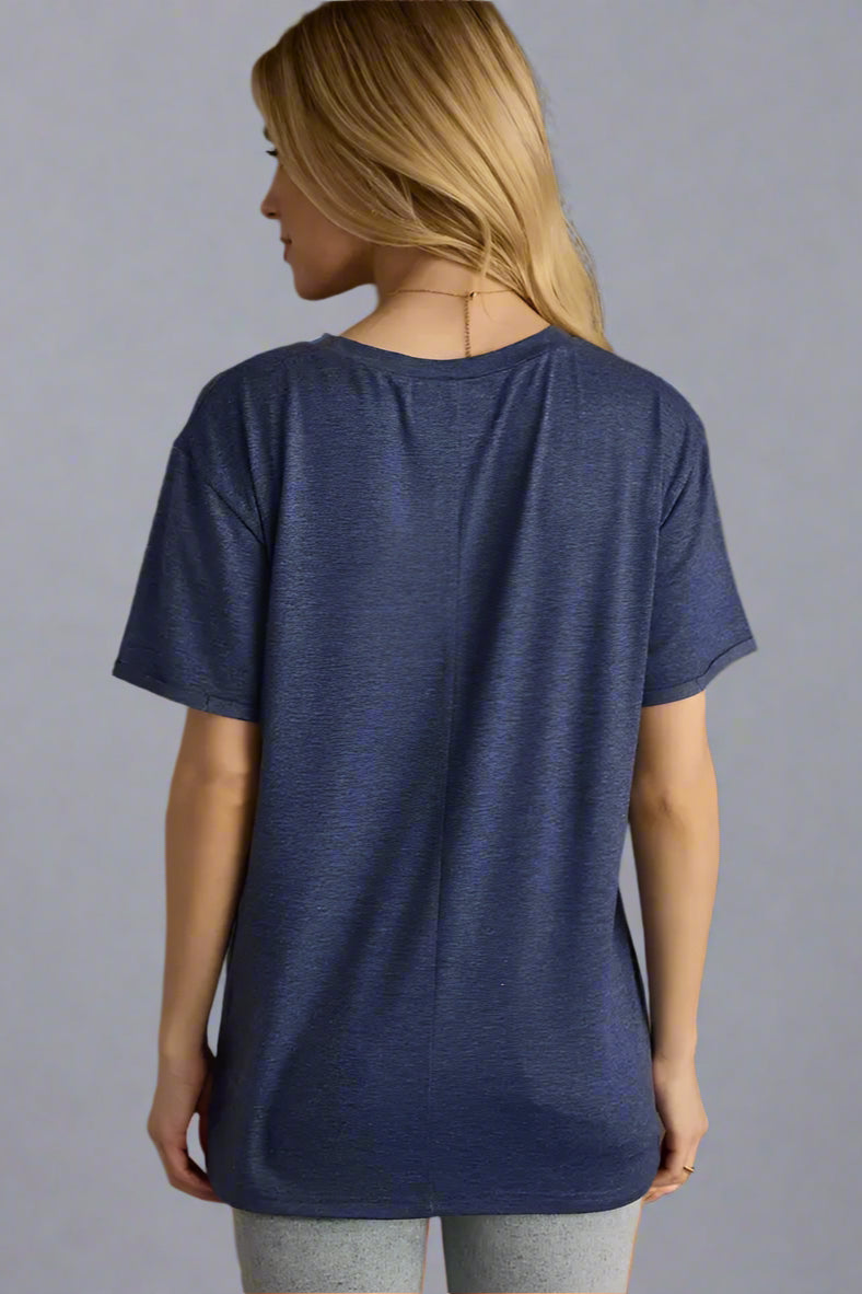 Midwest Tee - Heather Navy