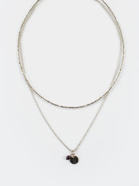 Talisman Layered Necklace Silver