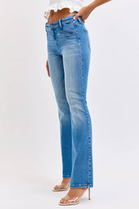 Mid Rise Bootcut Welt Pockets C269