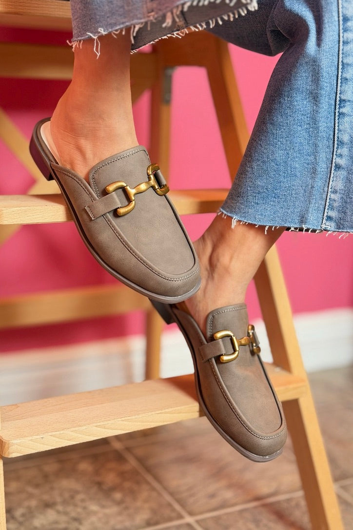 Blakely Charcoal - Modern Mule Loafer