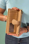 Crissy Woven Wallet - Light Taupe
